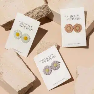 Topes para agujas de tejer - Margaritas